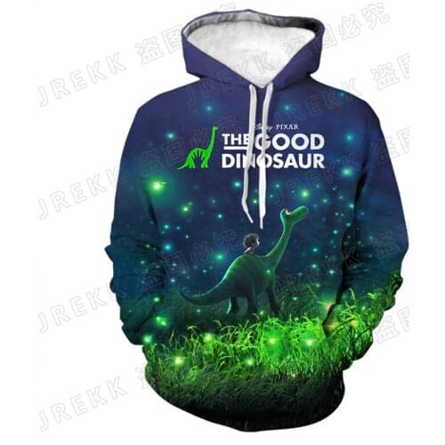 Men Hoodies 3D Print Anime The Good Dinosaur Disney Cartoon child Hoodie Autumn Male Women Oversized Clothing