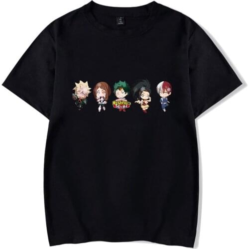 Trend Anime My hero academia T-shirt Fashion Men/Women Short Sleeve Hot Sale Todoroki Tees New Boys/girls Clothes Cute Kids