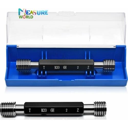 High precision Thread Plug Gauge GO/NO GO Gage Metric Gauge 6H Precision Internal Screw Gage Fine,Pitch Thread Test Tool 1pcs
