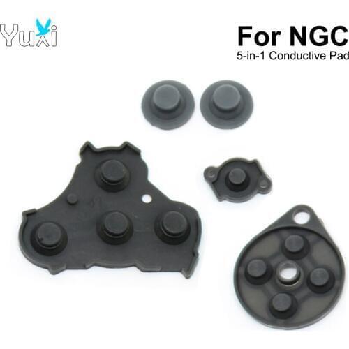 YuXi 1 set Rubber Conductive Button Silicone Pad for Nintend GameCube for NGC Replacement Repair Part