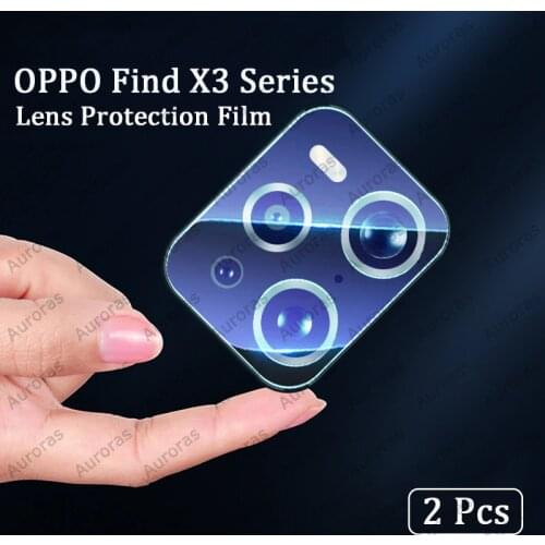 2 Pieces Lens Protection Film for OPPO Find X3 Pro Tempered Glass Camera Protector Cover for Find X3 Lite Find X3 Neo Film