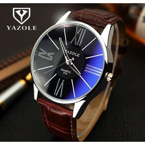 2020 YAZOLE Brand Men Quartz Watch Men Relogio Masculino Military Sport Wristwatch Leather Strap Mens Watches Reloj Homme Saati