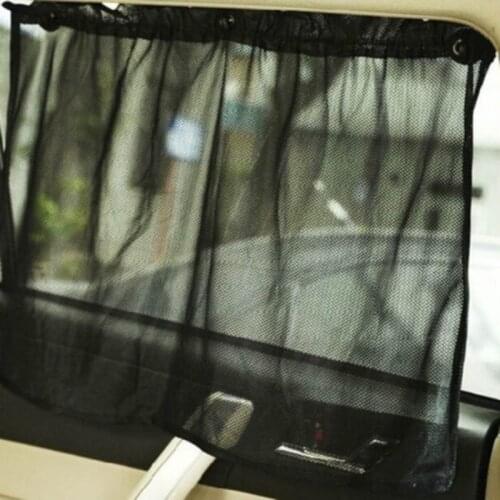Car Side Window Curtain Car Window Shield Sliding Mesh Car Curtain Anti Heat Sun UV Protector Cover Cortinas Coche Sunshade