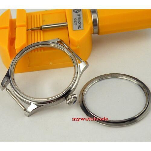 44mm Watch portuguese stainless steel CASE fit 6498 6497 eat movement3