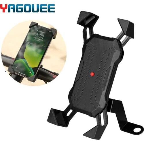 Cbmmaker Bicycle Phone Holder For iPhone Samsung Motorcycle Mobile Cellphone Holder Bike Handlebar Clip Stand GPS Mount Bracket
