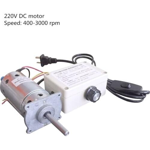 220V 3000 rpm with fan adjustable speed and silent dual bearing DC permanent magnet motor (motor + governor)