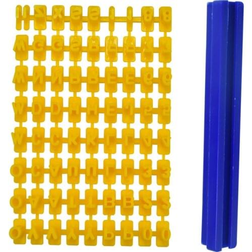 Pottery embossing mold letter/number set movable type printing stamp biscuit mold DIY clay polymer ceramic printing tool