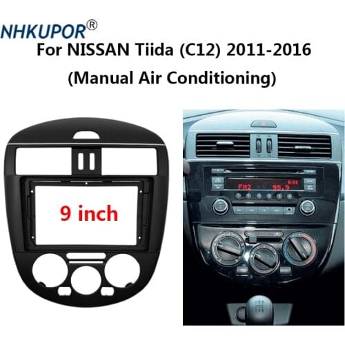 2 Din Car Radio Frame Kit For NISSAN Tiida(C12) Pulsar Auto Stereo Dashboard Plastic Panel Center Console Holder Trim Mount