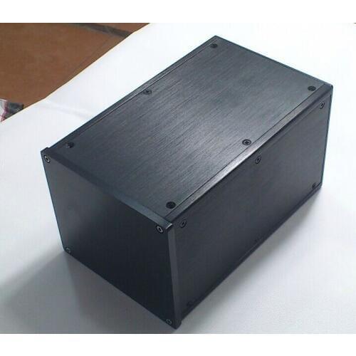 Black Full aluminum amplifier chassis / Power Shell / Tube amp amplifier / AMP Enclosure / case / DIY box (161*140*251mm)
