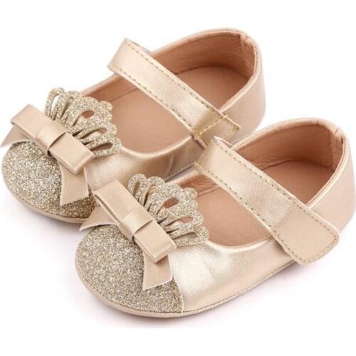 0-18Months decor Shoes for New born infant baby girls Summer Bow -Knot Crib First Walkers