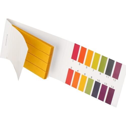 Mayitr 80 Strips Alkaline Acid Indicator Paper Universal Litmus PH Test Paper 1-14 Aquarium Pond Water Testing PH Litmus Paper
