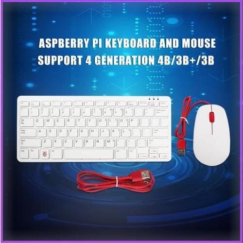 The Raspberry Pi keyboard mouse supports 4 generation 4B/3B+/3B