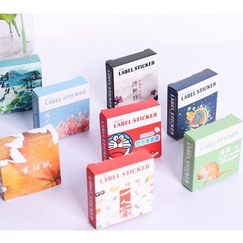 Gift Sealing Stickers 40pcs Diary Scrapbooking Stickers Festival Birthday Party Gift Decorations Labels Album Happy Planner