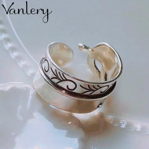 Charming Open Leaf Ring for Women Vintage Boho Party Rings Gothic Punk Jewelry Gifts for Girls