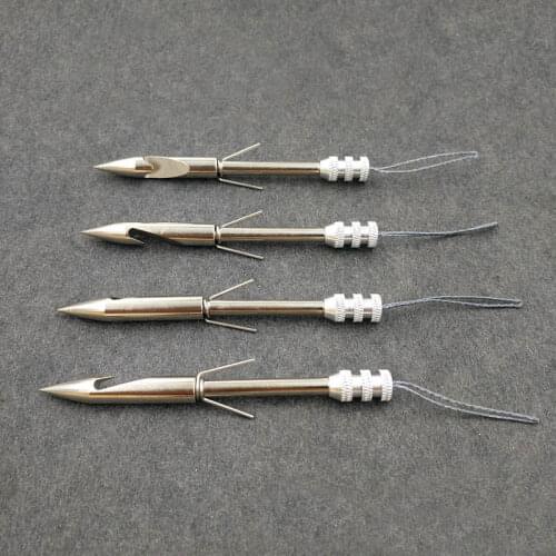 Outdoor Stainless Steel Slingshot Catapult fishining Dart Arrowhead Fish Slingshot Arrow Head Shooting Catapult Hunting Tools