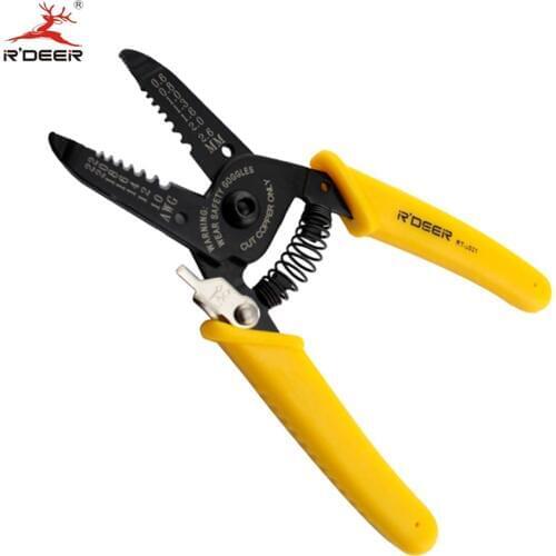 RDEER Wire Strippers 165mm Stripping Pliers Electricians Cable Cutter Multitool Cutting Wire Repair Tool