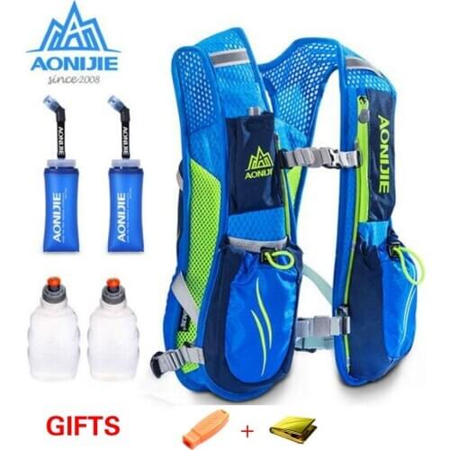 AONIJIE E885 Running Marathon Hydration Nylon 5.5L Outdoor Running Bags Hiking Backpack Vest Marathon Cycling Backpack