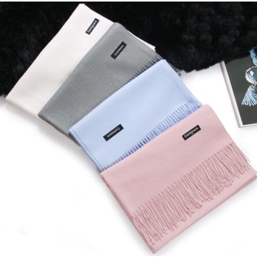 Spring autumn pure color scarf for women high quality warm comfortable bufanda all-match cashmere scarves tippet for women stole