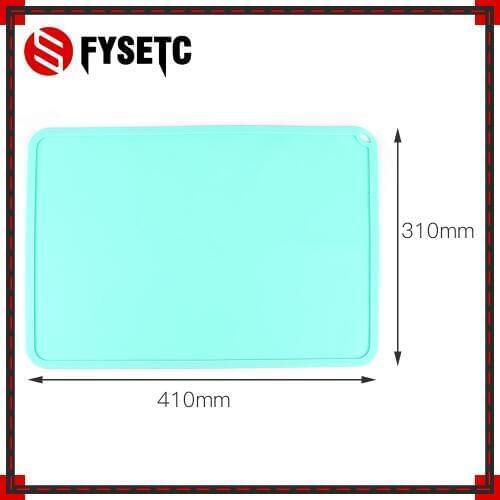 Silicone Slap Mat Blue/Gray 410*310mm Clean-up Or Resin Transfer To Protect Work Surface For DLP SLA 3D Printer Accessories