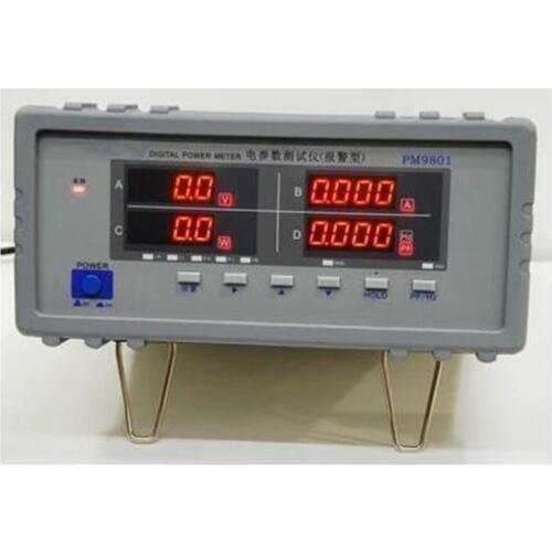 PM9801 Bench TRMS Voltage Current Power Factor & Power Meter Analyzer Tester Alarm Function AC110-240V