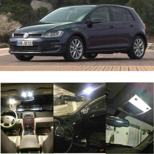 LED interior lighting complete set For VW Golf 6 Golf 6 Cabriolet 2012- Golf 6 Variant Golf 7 Golf Plus Jetta 5