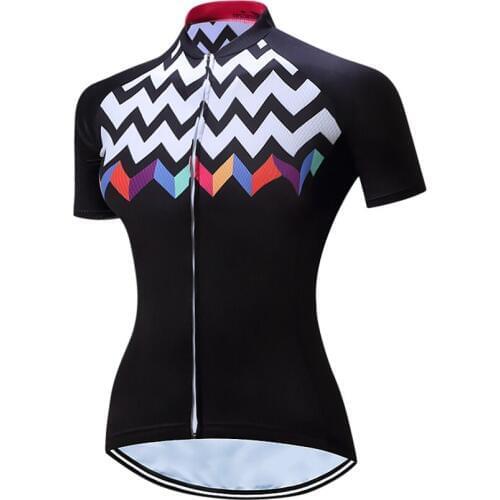 TELEYI Womens Cycling Jersey/Cycling Clothing Top Bike Quick-dry Black Riding Ciclismo Mtb Maillot Outdoor Sportswear CC6310