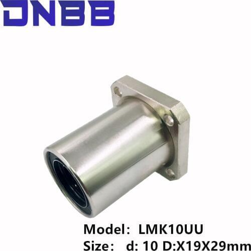 1pc LMK10UU type Nickel plating flange linear bearing for 3D printer linear Rod 10mm LMK10 lmk10 lmk