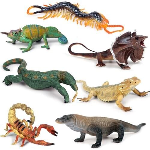 14 Kinds Simulation Lizard/Spider/Bat Animal Figure Collectible Toys Funny Animal Action Figures Kids Plastic Cement Toys