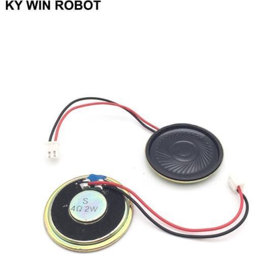 2pcs/lot New Ultra-thin speaker 4 ohms 2 watt 2W 4R speaker Diameter 40MM 4CM thickness 5MM with PH2.54 terminal wire length 10C