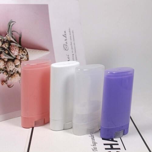 20pcs 15g plastic Deodorant tubes lipstick tube pink and purple empty lip balm container