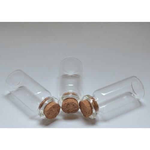 5pcs Mini Glass Bottles 50x22mm Vials Charms Pendants Clear Transparent Bottles Cork Glass Crafts DIY Home Decoration