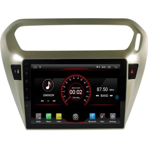 9"2.5D Car DVD Multimedia player For peugeot 301 Citroen Elysee Radio 2013-2016 Android 10 Radio Tape Recorder Navigation GPS