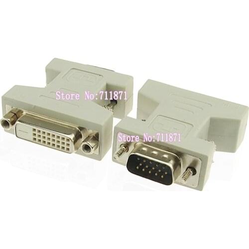 DVI 24+1 Female to VGA 15P Male Adapter DVI-D Female to 15P D-Sub Male Connector VGA connnect DVI Converter VGA D-Sub to DVI