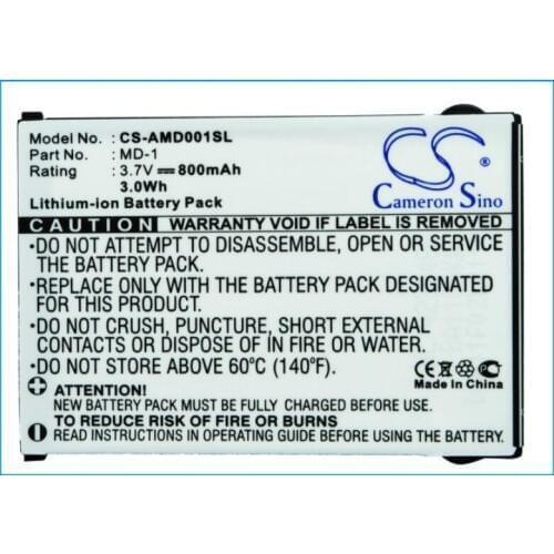 Cameron Sino 800mAh battery for AMOI MD-1 VoIP Phone Battery