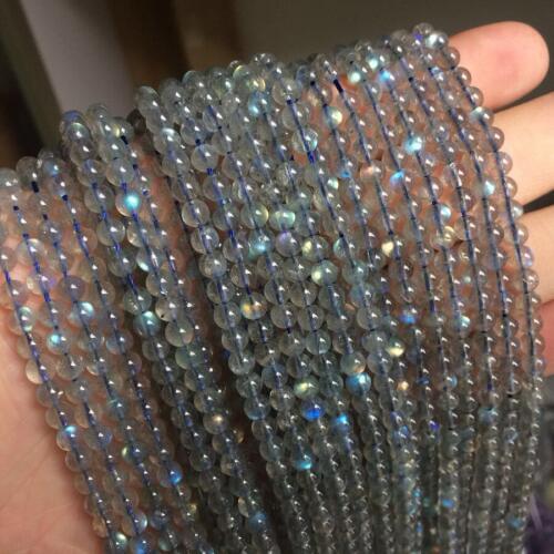 AAA grade 4-4.5mm naturall Labradorite beads natural stone beads DIY loose beads for jewelry making strand 15"