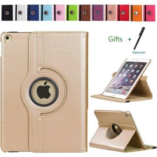 360 Degree Rotating PU Leather Flip Cover Case for New iPad 10.2 7th 8th Generation Cases Smart Case A2197 A2200 A2198 Gift pen