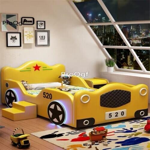 Ngryise 1 set car style star Children Bed
