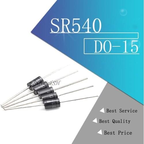20PCS SR540 DO-15 40V 5A schottky diode New original
