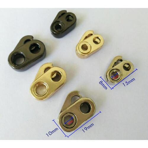 Diy 30 Stks/Partij Metaallegering Stoppers Toggle Cord Sloten Koord Lock Een Gaten Voor 3mm 4mm cord Gratis Verzending 20170402