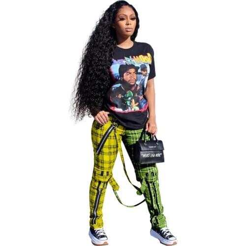 Echoine Women's Plaid Trousers