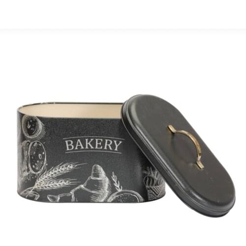 ALASSO Bread Box Cupboard Iron Snack Box Desktop Finishing Dust-Proof Storage Box Storage Bin Keeper Food Madde In Turkey