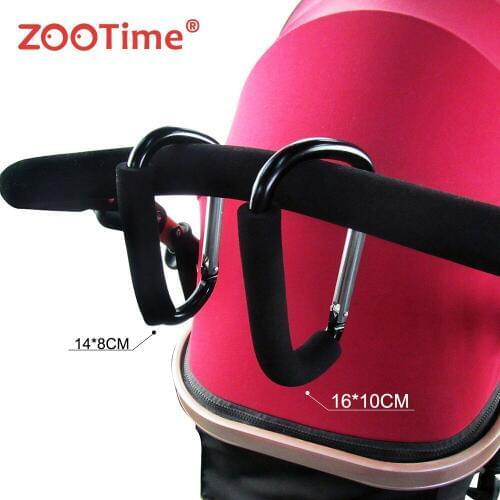 Baby Stroller Hooks High Quality Button Carabiner Shopping Bags Carriage Hooks Pushchair Pram Bags Carrier Hook Clip