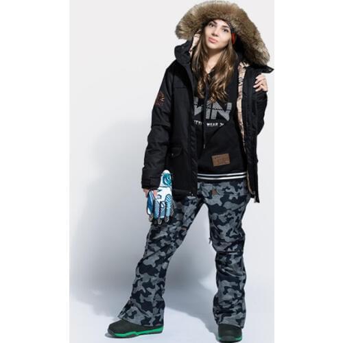 DHL free shipping High quality new womens ski suits waterproof windproof snowboard jackets outdoor sport jacket+pant