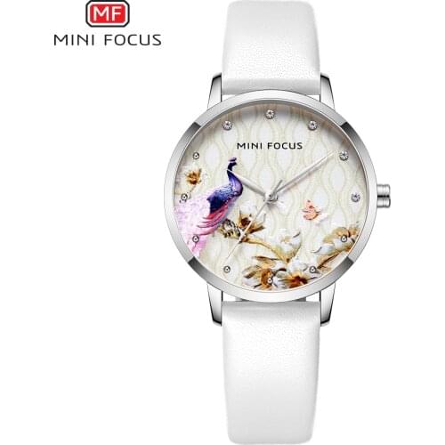 MINIFOCUS Women Watch Fashion Simple Quartz Watches Ladies Leather Casual Female Waterproof Wrist Watch Girl Relogio Feminino