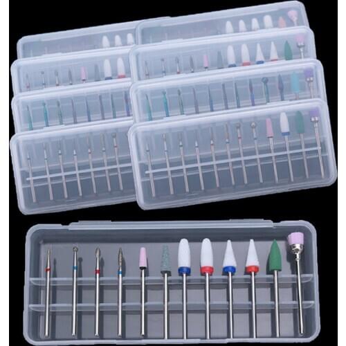 12pcs Nail Drill Bit Set for Cutters Milling Manicure Machine Gel Removing Files Nail Art Manicure Machine Tools