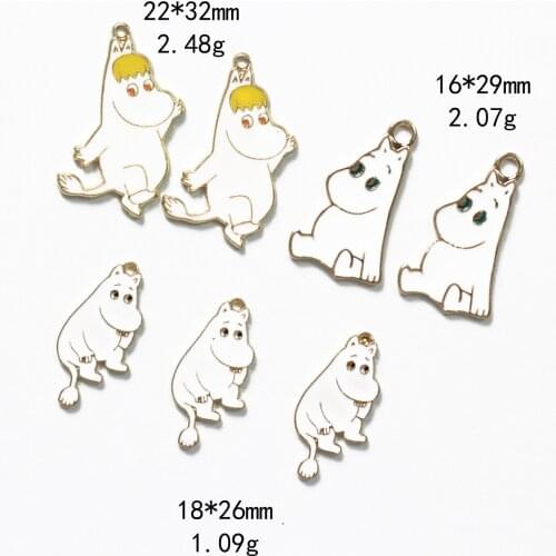 Novelty earrings Korean earrings quirky jewelry dripping little hippo alloy jewelry accessories earring pendant pendant