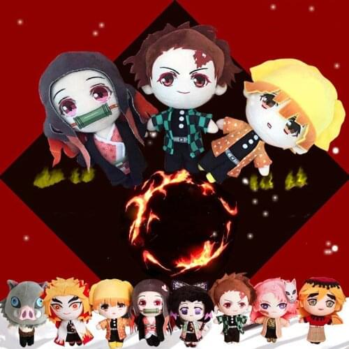 Anime Devils Blade Plush Toy Demon Slayer Kimetsu No Yaiba Nezuko Tanjirou Douma Makomo Kochou Shinobu Stuffed Cosplay Dolls