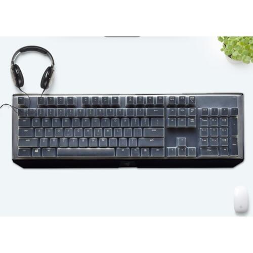 Clear Transparent Silicone Keyboard Cover protectors For Razer BlackWidow X Chroma RGB Mechanical Gaming Keyboard 104 key