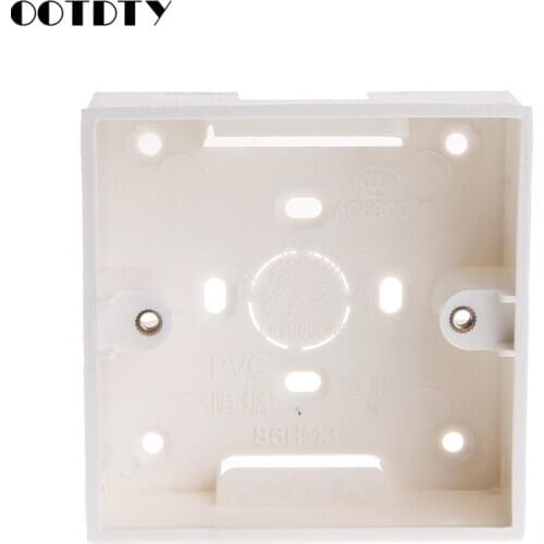 86X86 PVC Junction Box Wall Mount Cassette For Switch Socket Base