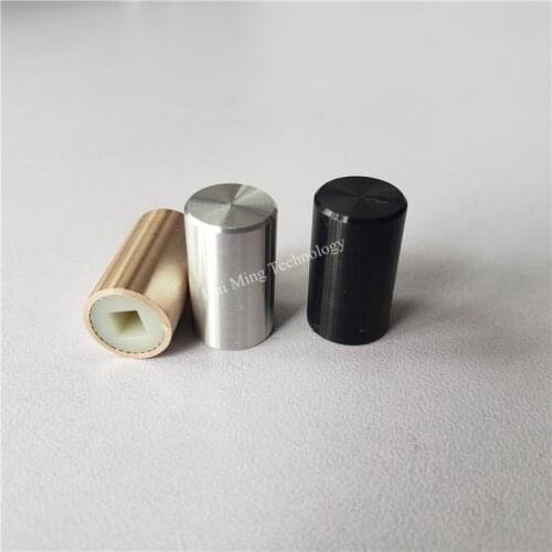 15pcs power knob 9.5*16*3.2mm 9.5*10mm 9*14 Square switch cap Headphone amplifier knob Chassis panel buttons for power switch